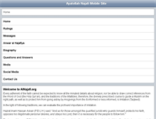 Tablet Screenshot of alnajafi.org